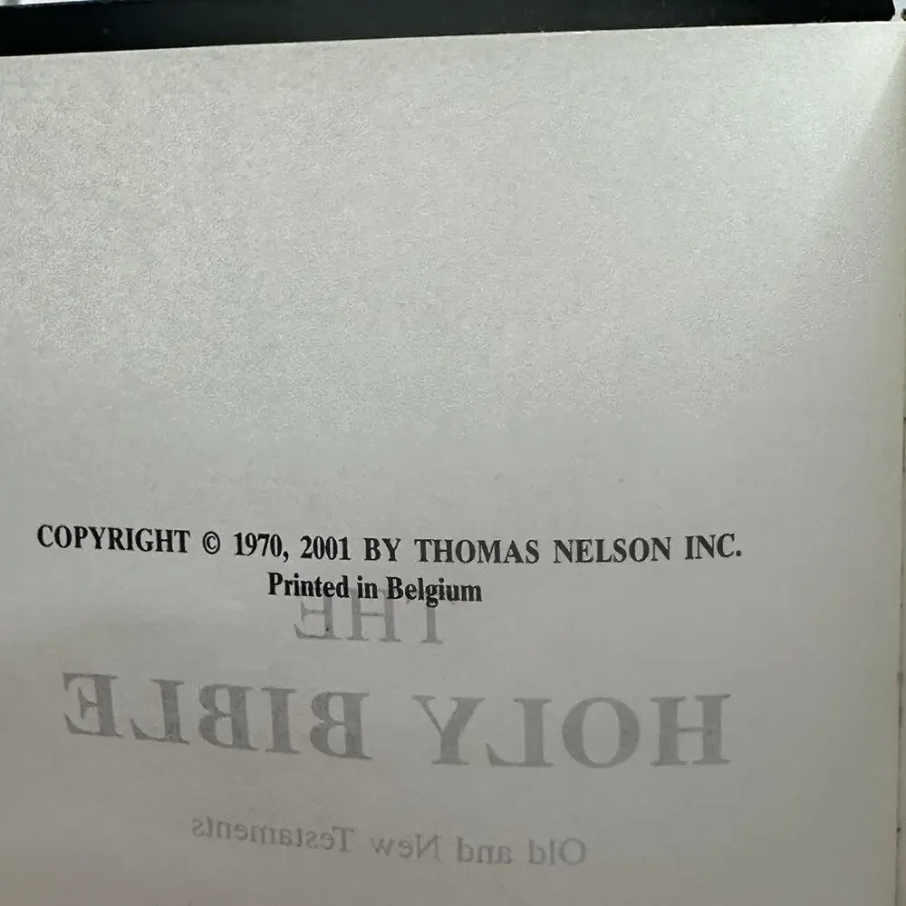 Thomas Nelson Holy Bible King James Version Nelson 4223 Hardcover Concordance